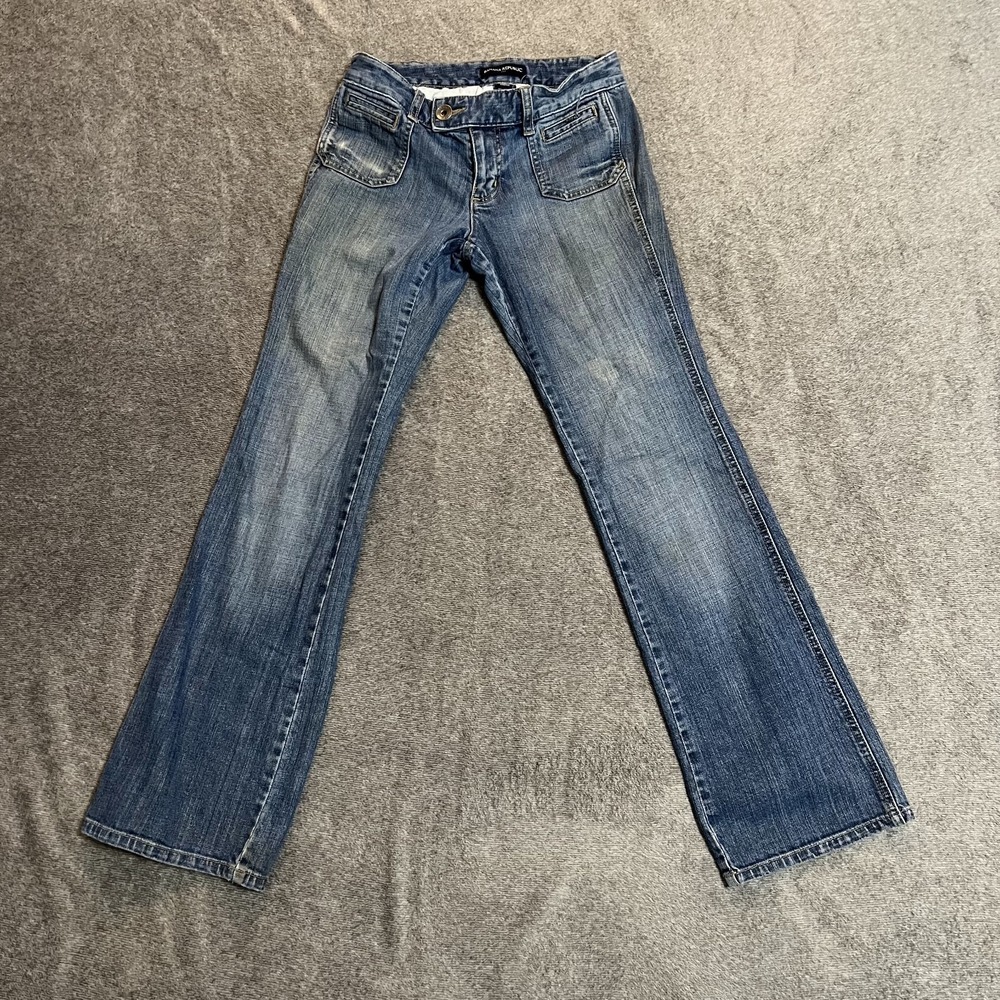 Banana Republic Jeans Womens Size 2 Blue Stretch Low Rise Bootcut Denim